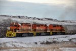 Grain train makes its way east